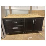 76' IKEA AKURUM / RAMSJï¿½ Base Cabinet w/ Granite