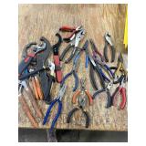 Large Assortment Pliers & Hand Tools
