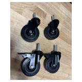 Set of 4 Threaded-Stem Swivel Casters