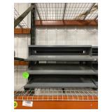 Pair of 35' Angled Steel Parts Bin Racks