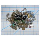 Rhinestone Figural & Costume Jewelry Lot