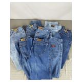 8 Pairs Lee & Zena Blue Jeans