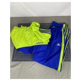 Adidas Blue & Lime Track Suit Size M