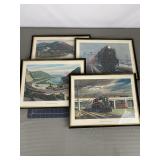4 Grif Teller Pennsylvania Railroad Prints