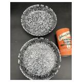 2 Deep Dish Ashtrays & Carlton Shuttlecocks