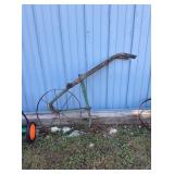 Vintage Hand-Push Cultivator Plow