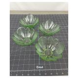 4 Federal Glass Celestial Limelight Bowls