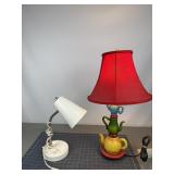 3-Teapot Table Lamp & Gooseneck Desk Lamp