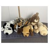 5 Ty Pluffies & Classic Plush Animals