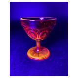 L.E. Smith Amberina Moon & Stars Compote