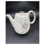 Atomic Starburst Snowflake Ceramic Teapot