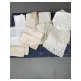 Lace & Embroidered Table Linens Lot