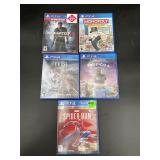 5 PS4 Games - Spider-Man, Jedi & Uncharted 4