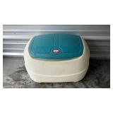 Little Tikes Teal & White Storage Chest