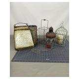 Rustic Lantern & Candleholder Decor Lot