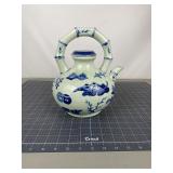 Chinese Blue & White Ewer With Qianlong Mark