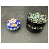 Cloisonne & Hand-Painted Lacquer Boxes, 2