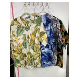 4 Menï¿½s Hawaiian Tropical Shirts Lot