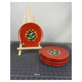 6 Waechtersbach Christmas Tree Dinner Plates