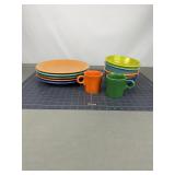 11 Pc Fiesta HLC Multicolor Dinnerware