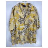 Roundy Bay Yellow Floral Shirt XXL
