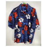 Code One Blue Hibiscus Shirt XXL