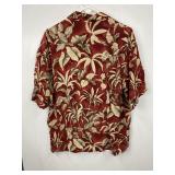 Pierre Cardin Burgundy Floral Shirt XXL