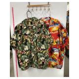 4 Men's Hawaiian Tropical Shirts