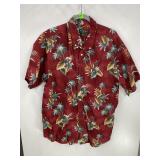 David Taylor Red Tropical Shirt XL