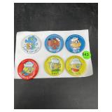 1965 Cap'n Crunch Crew Pinback Button Set, 6
