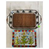 Pyrex Christmas Serveware & Glass Tray