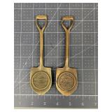2 Westminster Village Souvenir Shovels