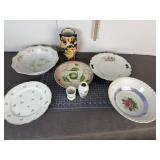 Floral Porcelain Platters, Vases & Serving Pieces