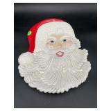 1982 Ceramic Santa Face Platter