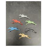 Wolverine Gee-Wiz Tin Race Horses - 6