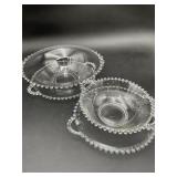 3 Candlewick Double-Handled Serving Bowls
