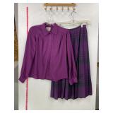 Miss Pendleton Wool Skirt & Blouse Size 10