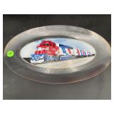Santa Fe Bicentennial Train Glass Platter