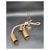 Indian Brass Hand Bell & Hanging Bells