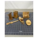 Primitive Wood Folk Art & Novelty Lot