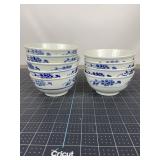 Meizhou Blue Floral Bowls, 10