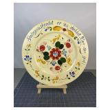 Louise Lysne Signed 16in Rosemaling Charger