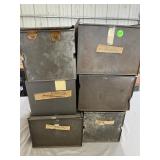 6 Vintage Hoosier-Style Metal Bread Boxes