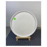 Large White Round Ceramic Serving Platter