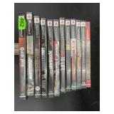 12 PS2 Game Cases & Inserts - No Game Discs