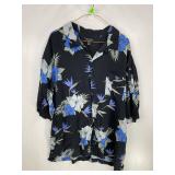 George Black Floral Shirt 3XL