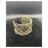 Mexico Sterling Woven Wire Cuff 53.75g