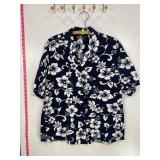 Aliï¿½i Fashions Navy Hibiscus Shirt