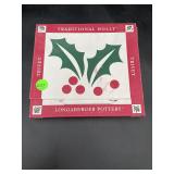 Longaberger Traditional Holly Pottery Trivet