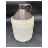 Brown-Top Stoneware Shoulder Jug with Cork